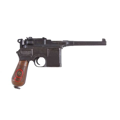 Mauser Broomhandle Cal 9mm Sn859664 German Military Red 9 Mauser