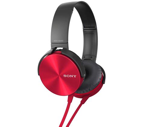 Buy Sony Mdr Xb450apr Headphones Red Free Delivery Currys
