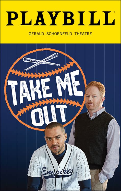 Take Me Out Broadway Gerald Schoenfeld Theatre 2022 Playbill