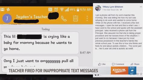 Texas Teacher Sends Inappropriate Text About Student To Students Mom