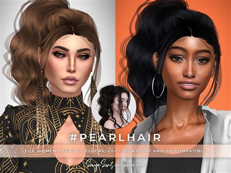Sonya Sims Pearl And Sunlight Hair Sims 4 Hairs