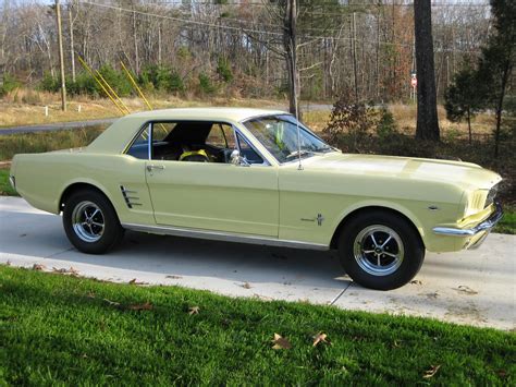 1966 Mustang Coupe 289 4b Auto Springtime Yellow Ls1tech 1966