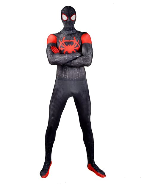 Buy Into The Spider Verse Miles Morales Spider Costume Unisex Lycra