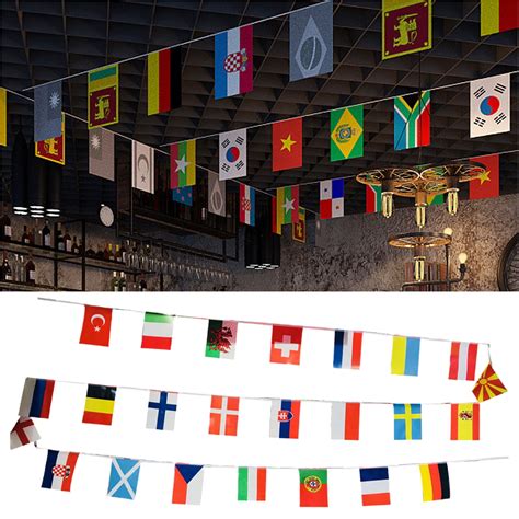 Cheerus 2 Pcs International Flags World Flags Countries Olympic