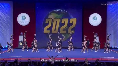 the cheerleading worlds day 1 ~ cheer extreme senior elite youtube