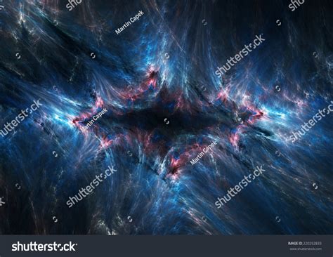 Fantasy Space Rift Blue Nebulae Stock Illustration 220292833 Shutterstock
