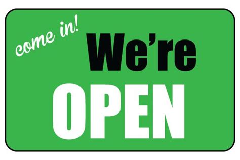 Printable Were Open Sign Business Sign Free Download Printable Signs