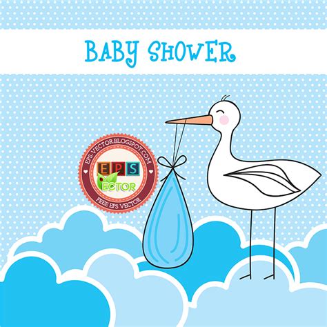 Vector Baby Shower Card Eps Vector Blog