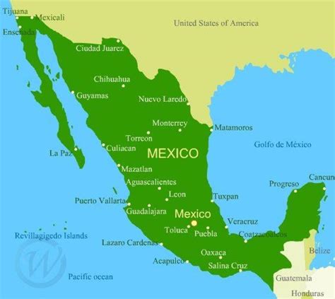 Map Of West Coast Of Mexico Map Of West Coast Mexico Central America