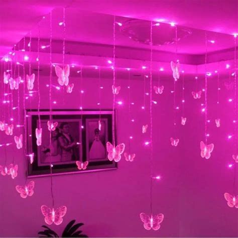 Butterfly Hanging Fairy Lights Etsy Dreamy Room Neon