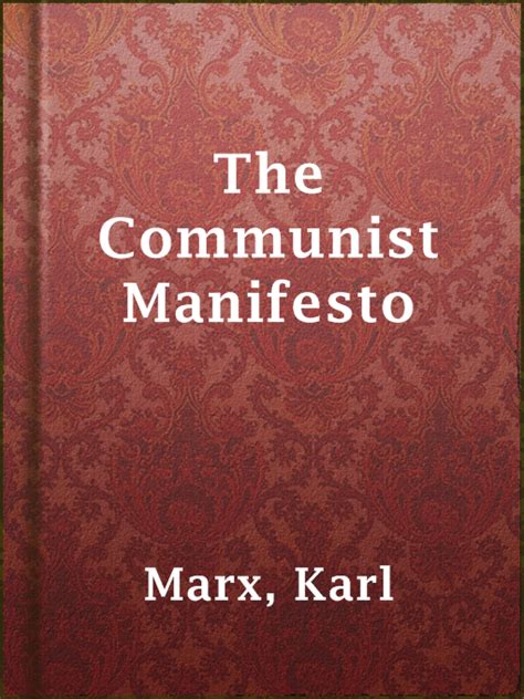 The Communist Manifesto University Of Liverpool Overdrive