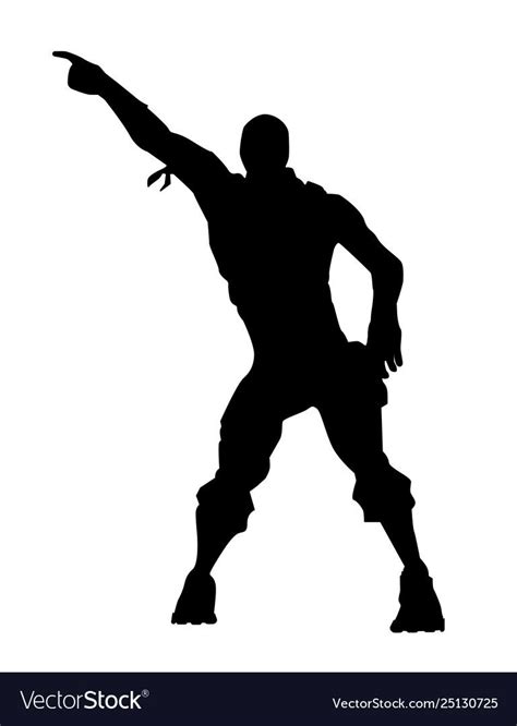 Fortnite Concept Silhouette Of A Man In A Dance Pose Dance Icon