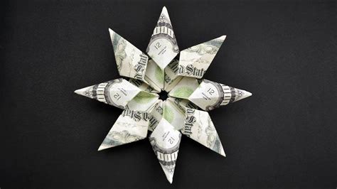 Beautiful Money Star Origami Out Of Dollar Bills Tutorial Diy
