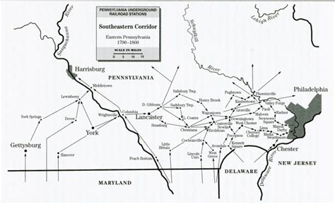 Map Of The Week The Pennsylvania Underground Railroad