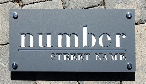 Personalised House Sign Plaque Number With Street Name House