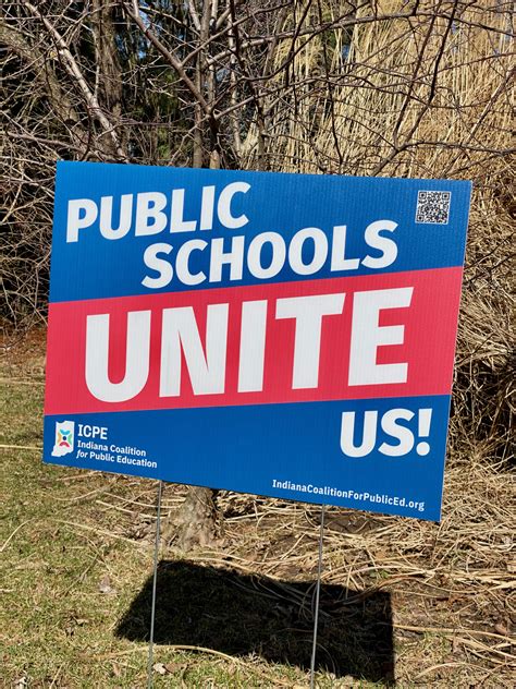 Public Schools Unite Us Yard Signs - Indiana Coalition for Public Education
