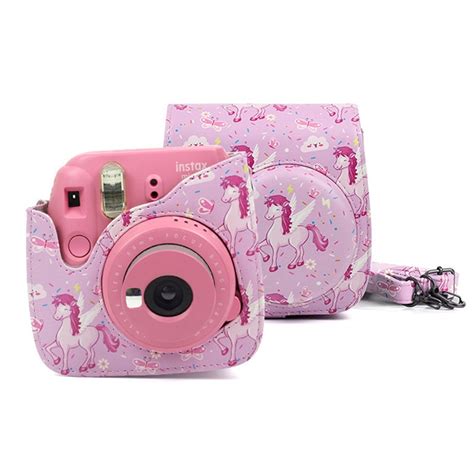 Fujifilm Instax Mini 9 Mini 8 Camera Case Bag Unicorns Pu Leather