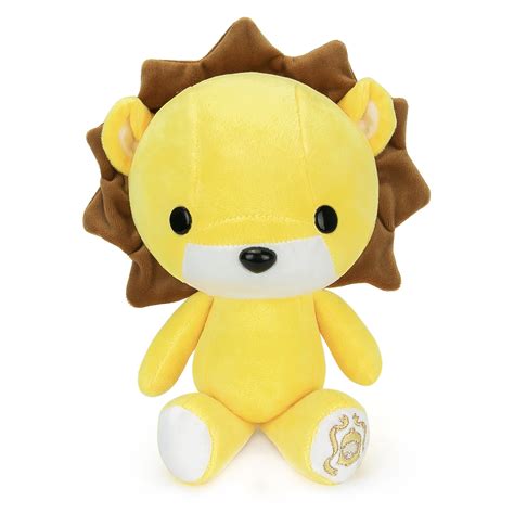 Bellzi Yellow Lion Stuffed Animal Plush Toy Adorable Plushie Toys And