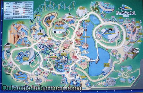 Theme Park Brochures Sea World Orlando Theme Park Brochures Seaworld Orlando Printable Map