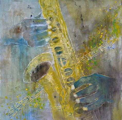Saxophone 7761 Painting By Pol Ledent Fine Art America