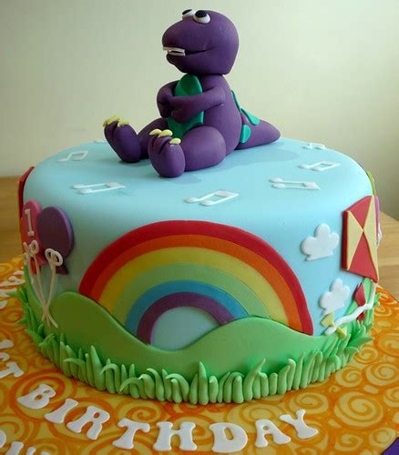 Barney The Friendly Dinosaur Birthday Cake Jane H Flickr