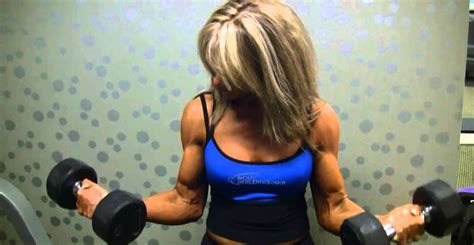 Fitness Girl Biceps Workout With Dumbbells Youtube