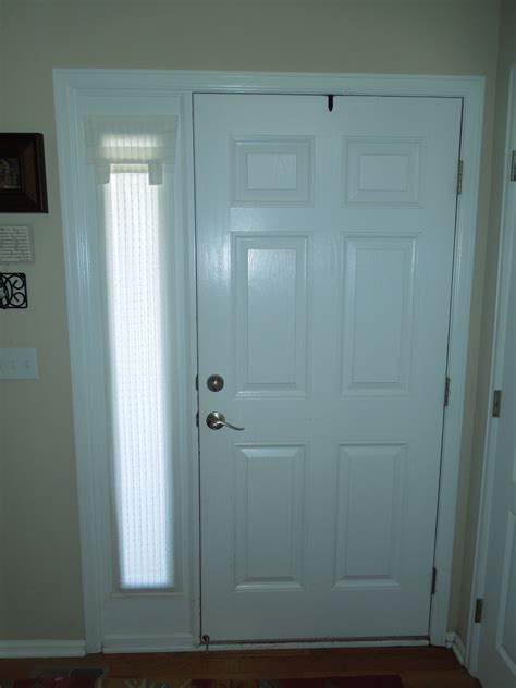 Recommended sidelight window treatments include wood, faux wood and mini blinds, in addition to cellular and roller shades. Pin on Sidelight Curtains - Dani Designs Co