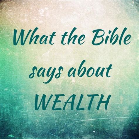 What The Bible Says About Wealth Letterpile