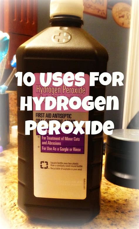 You must use it regularly but only when required. It's ALL Good in Mommyhood: 10 Uses for Hydrogen Peroxide