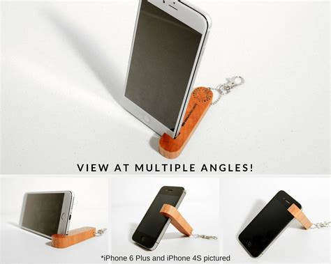 Mini Portable Iphone Keychain Stand Geometric Popcorn