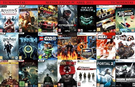 Guillermo Tecnoventas: Lista actualizada de Juegos para PC