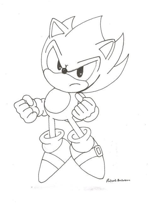 Super Sonic The Hedgehog Coloring Pages at GetColorings.com | Free