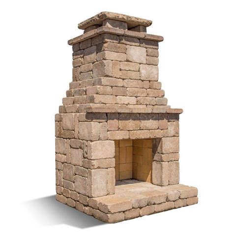 Outdoor Stone Fireplace Kits Design