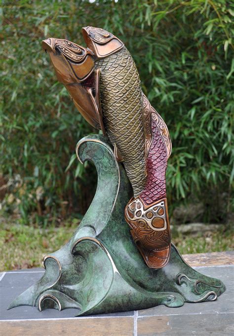 Swimming Koi Fish Fountain — Maisano Art