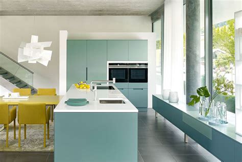 The vertical drop of a waterfall edge dramatizes. Kitchen Cabinet Colors 2021 | Amazing Ideas That Will Make ...