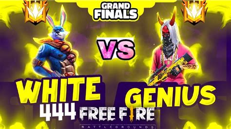 White444 🐰 Vs Genius 🔥 Free Fire 1 Vs 1 Championship Grand Final