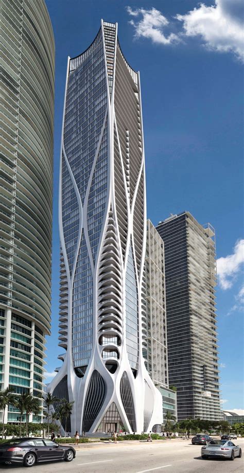 Zaha Hadids One Thousand Museum Residential Tower In Miami Zaha