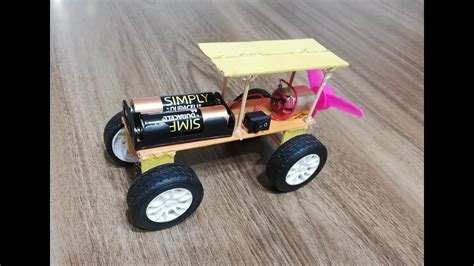 Diy Wind Powered Electric Car School Science Project For Students