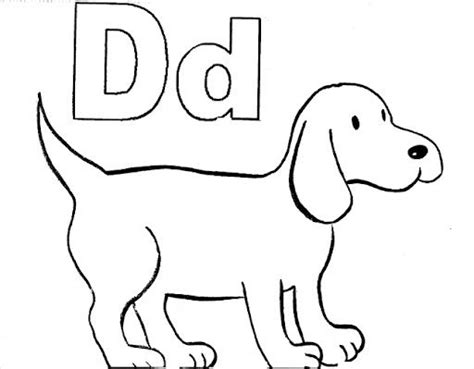 D is for deer coloring page. Free Printable Preschool Coloring Pages | Preschool ...