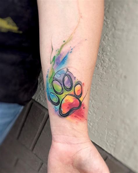 Check spelling or type a new query. Image result for rainbow paw print tattoo | Pawprint tattoo, Rainbow tattoos, Dog print tattoo