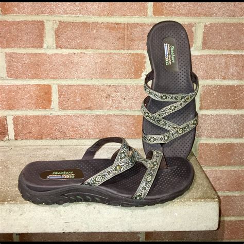 Skechers Outdoor Lifestyle Sandals Womens Waterproof Black Reggae