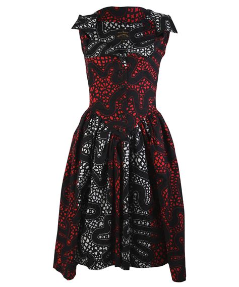 Vivienne westwood designed her dress! Vivienne westwood anglomania Red Sunday Squiggle Dress in ...