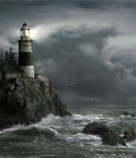 Approaching Storm By Tammara Markegard Lighthouses Photography