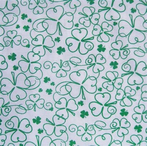 Lucky Irish Prints Shamrocks Vine Green At Holiday Fabric