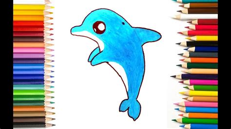 How To Draw A Dolphin Step By Step Easy Dolphin Drawing Drawing