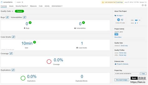 Sonarqube部署及代码质量扫描入门教程 Ken的杂谈