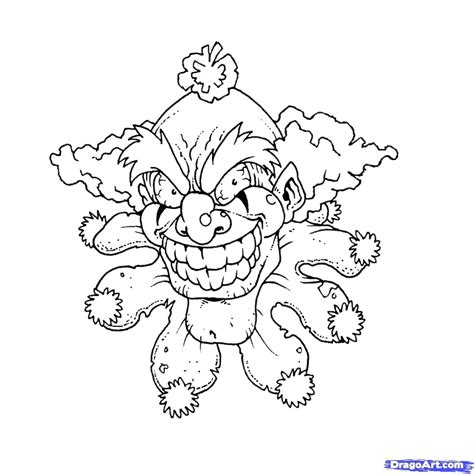 Killer Clown Drawing at GetDrawings | Free download