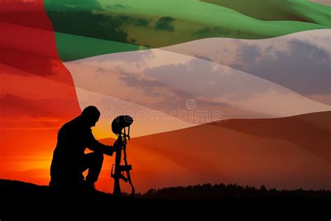 Soldier Silhouette Kneeling Stock Photos Free And Royalty Free Stock