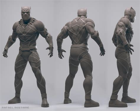 Black Panther Concept Art By Rafael Mustaine · 3dtotal · Learn Create
