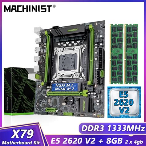 Machinista X79 Placa Mãe Combo Kit Com Processador De Copo Intel Xeon E5 2620 V2 E 8gb Memória